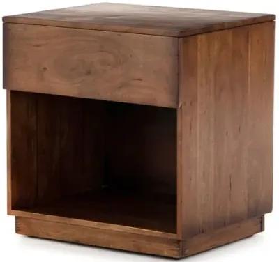 Lindsey Nightstand - Burnt Fruitwood