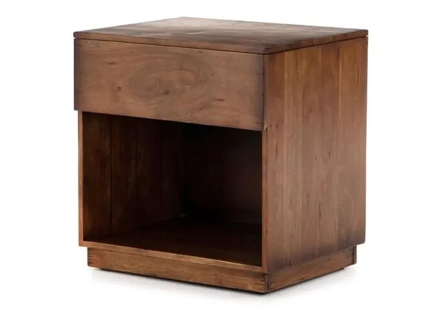 Lindsey Nightstand - Burnt Fruitwood