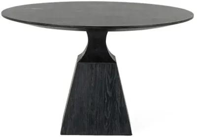 Miley 53" Oak Dining Table - Washed Black