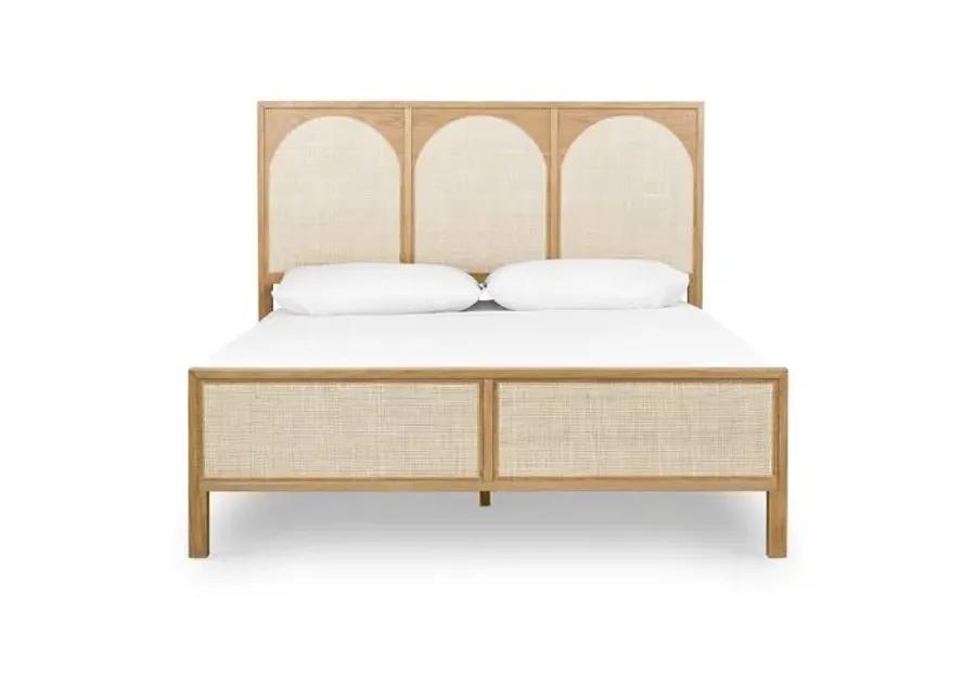 Willa Cane Bed - Honey Oak - Beige