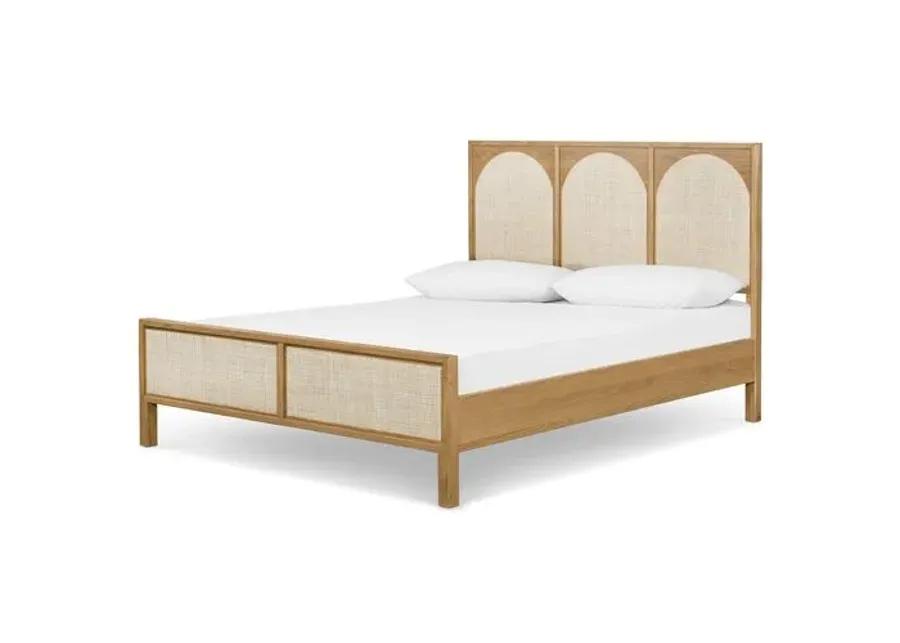 Willa Cane Bed - Honey Oak - Beige