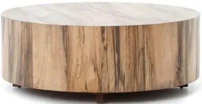 Bryn Round Coffee Table - Spalted Primavera - Brown