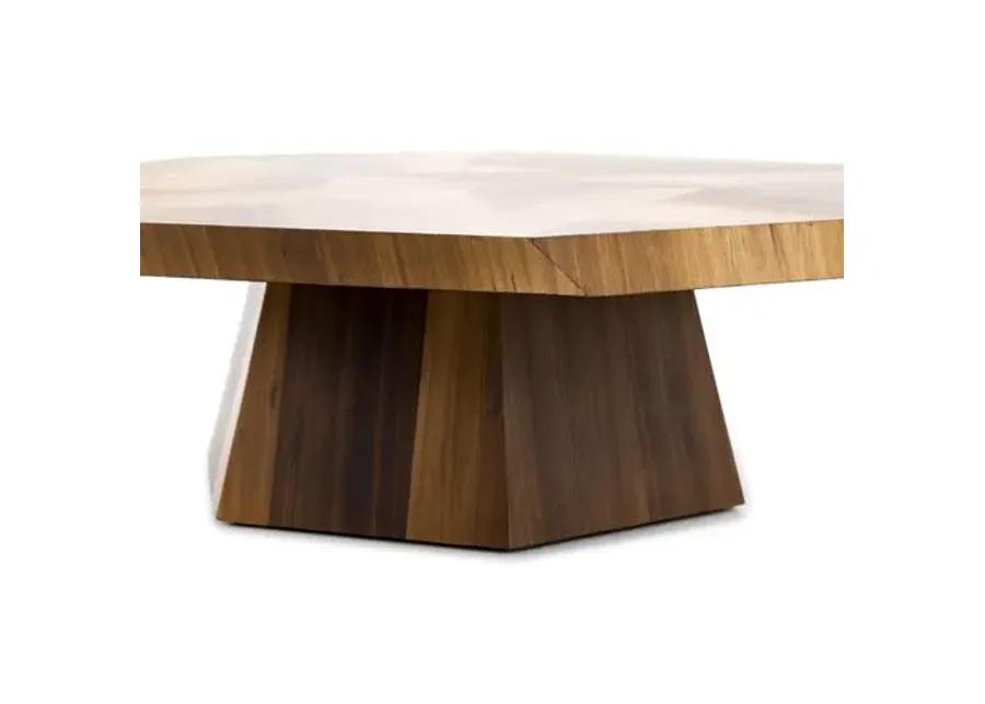 Bryn Coffee Table - Blonde Yukas - Brown