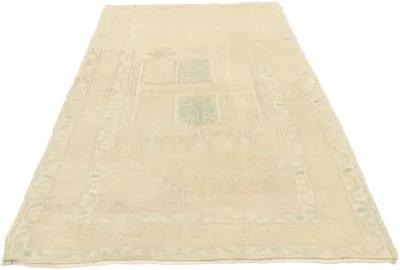 Vintage Oushak Rug - 02'09 x 05'02 - Esmaili Rugs & Antiques - Beige - Beige