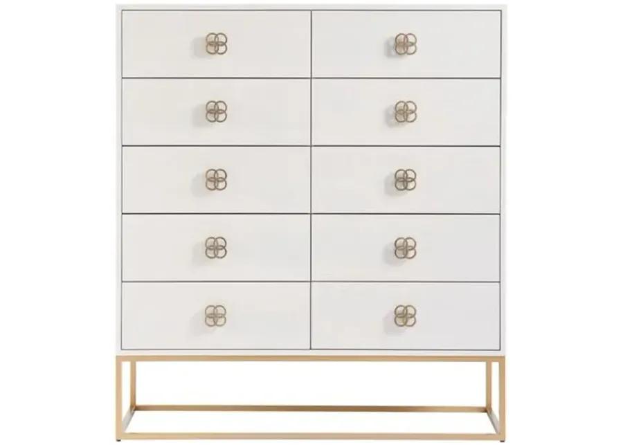 Peony Drawer Chest - Alabaster - Miranda Kerr Home - White