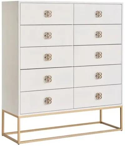 Peony Drawer Chest - Alabaster - Miranda Kerr Home - White