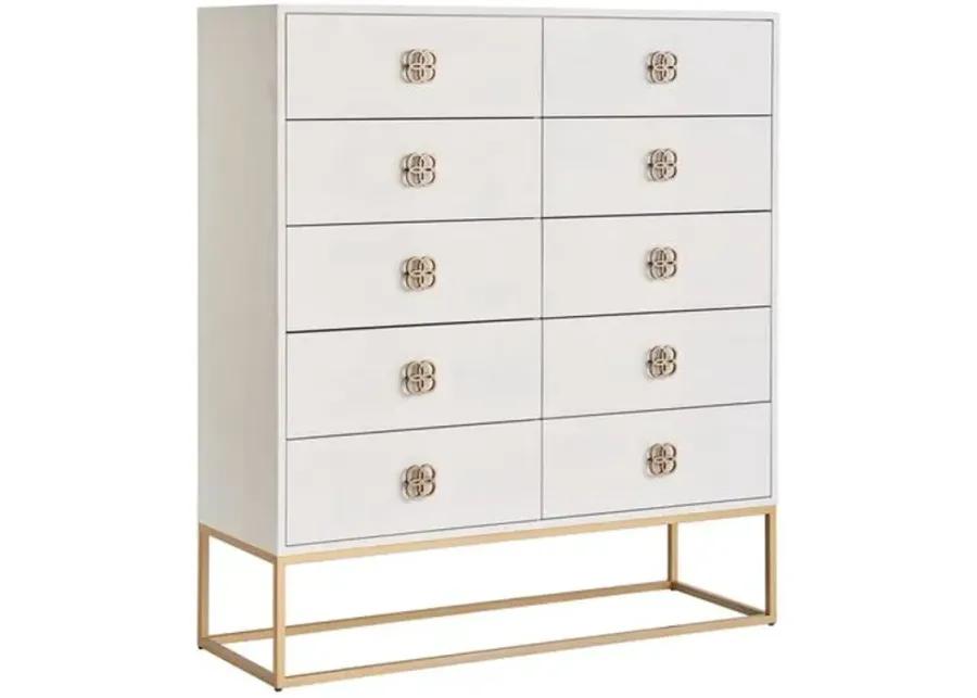 Peony Drawer Chest - Alabaster - Miranda Kerr Home - White