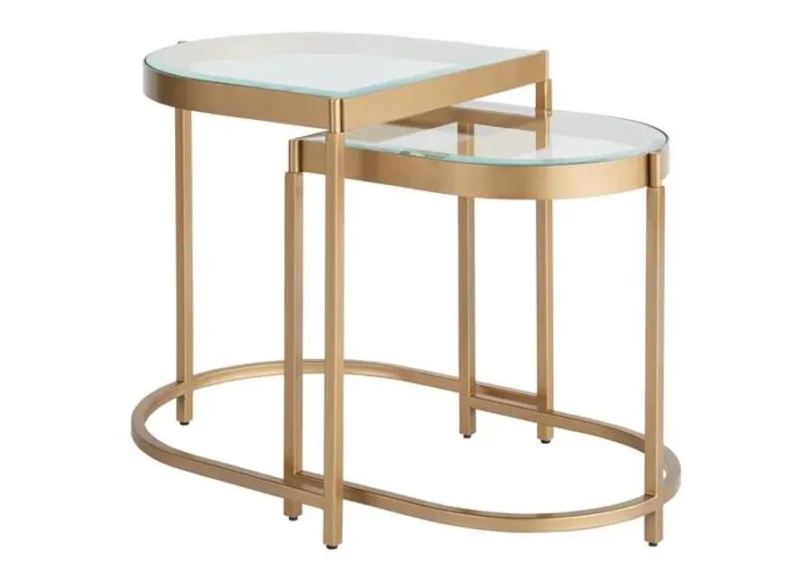 Editorial End Table - Soft Gold Metal - Miranda Kerr Home