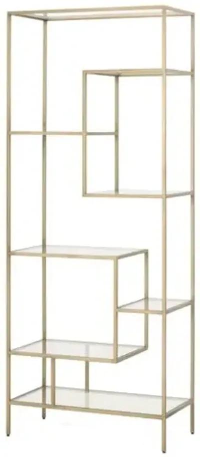 Gabby Bookcase - Brass - Gold