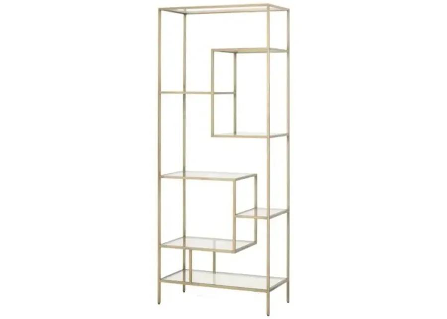 Gabby Bookcase - Brass - Gold