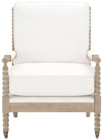 Chloe Spindle Club Chair - Pearl Performance