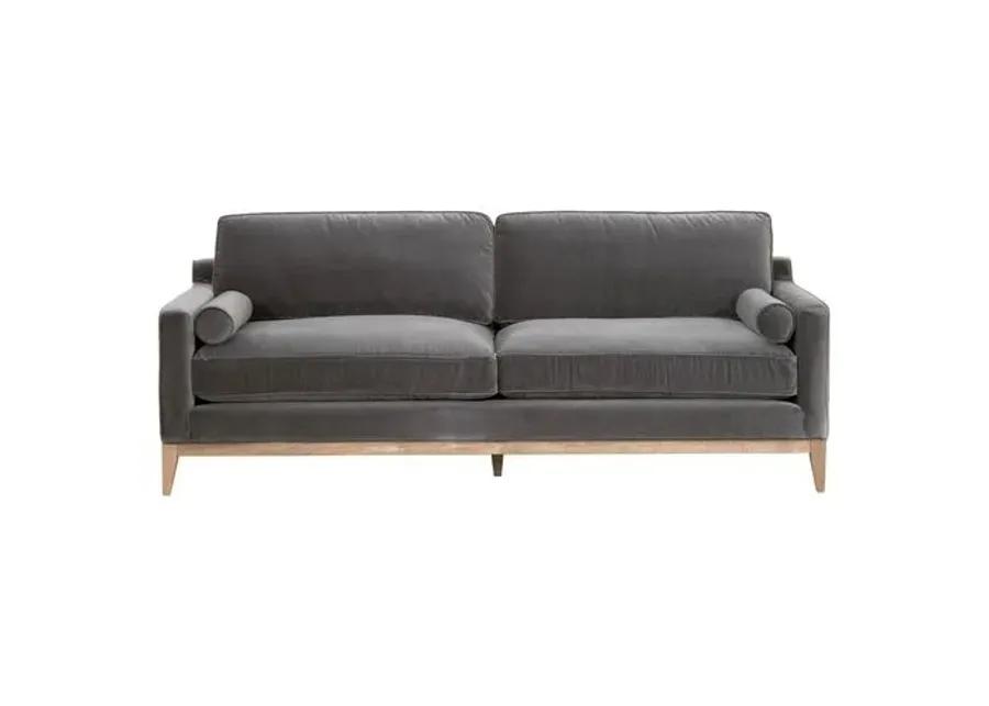 Callie 86" Sofa - Dark Dove Velvet