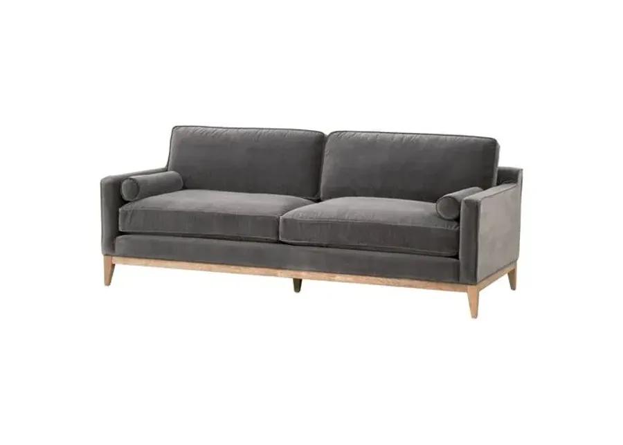 Callie 86" Sofa - Dark Dove Velvet