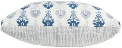 Fleur Ombre 20x20 Pillow - Blue/Ivory - Pyar & Co.