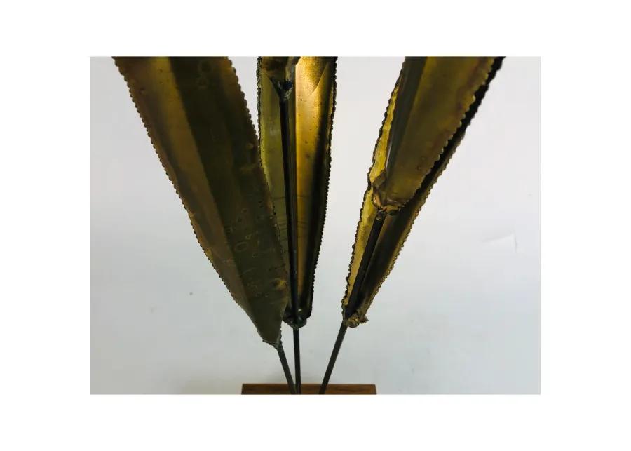 Cat Tail Sculpture - 2-b-Modern - Gold