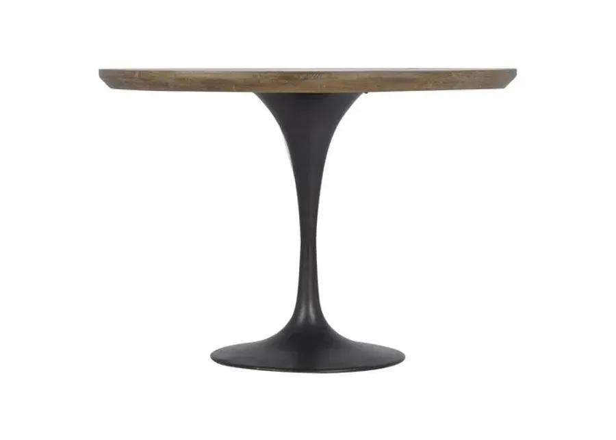 Omari 42" Bistro Table - Rustic Black - Brown