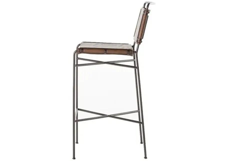 Jackson Bar Stool - Distressed Brown