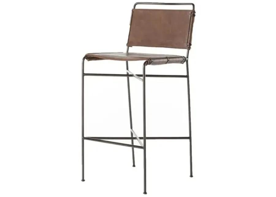 Jackson Bar Stool - Distressed Brown