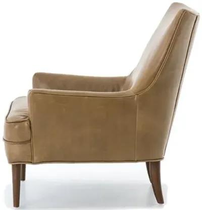 Luis Chair - Dakota Warm Taupe Leather - Brown