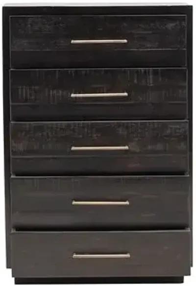 Myles 5-Drawer Dresser - Burnished Black