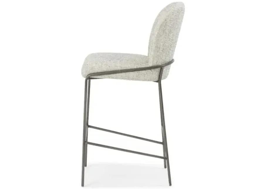 Nikoli Bar Stool - Lyon Pewter - Gray