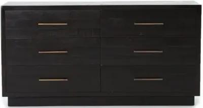 Myles 6-Drawer Dresser - Burnished Black