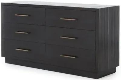 Myles 6-Drawer Dresser - Burnished Black