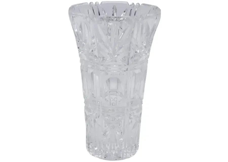 Art Deco Cut Glass Vase - Interesting Things - Clear