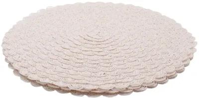 Round Crocheted Placemats - Set of 4 - Interesting Things - Pink