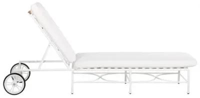 Frances White Outdoor Chaise - White - Comfortable, Sturdy, Stylish