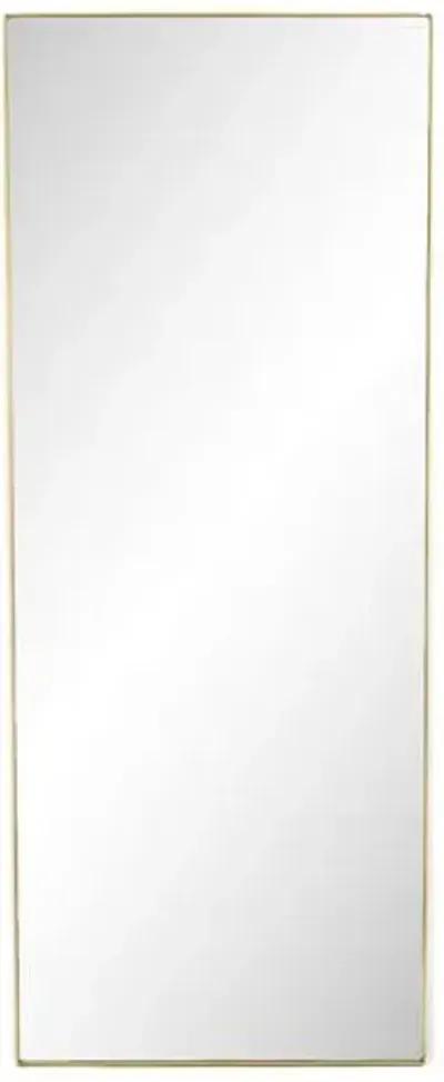 Odin Polished Brass Floor Mirror - Polished Brass