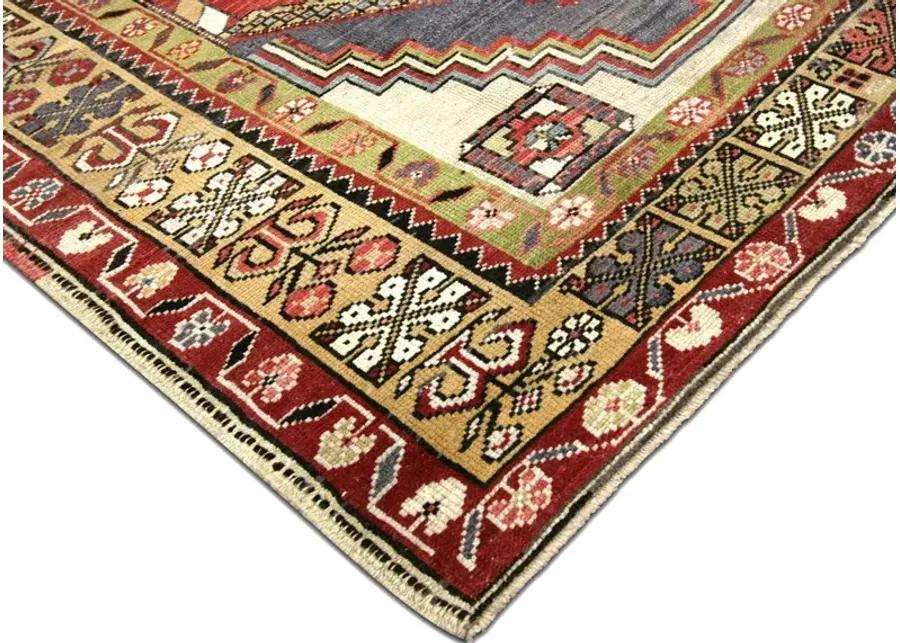 5'3" x 8'6" 1960s Turkish Oushak Rug - Nalbandian - Red - Red