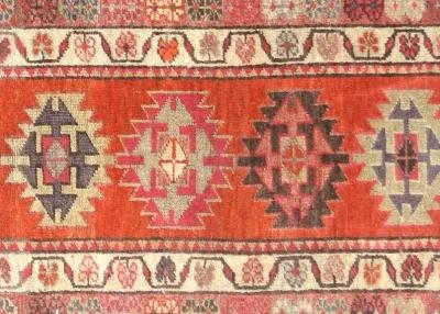 2'8"x13'11" 1960s Turkish Oushak Rug - Nalbandian - Orange - Orange