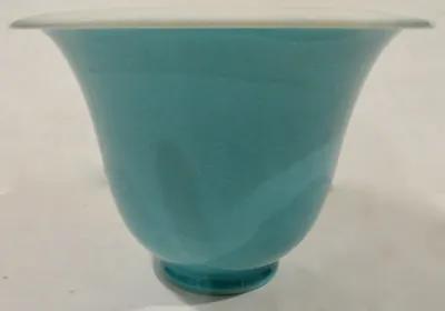 1930s California Pottery Cachepot - The Emporium Ltd. - Blue