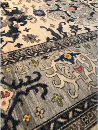 12'x15' Sari Michelle Rug - Ivory/Light Blue - F.J. Kashanian - Blue