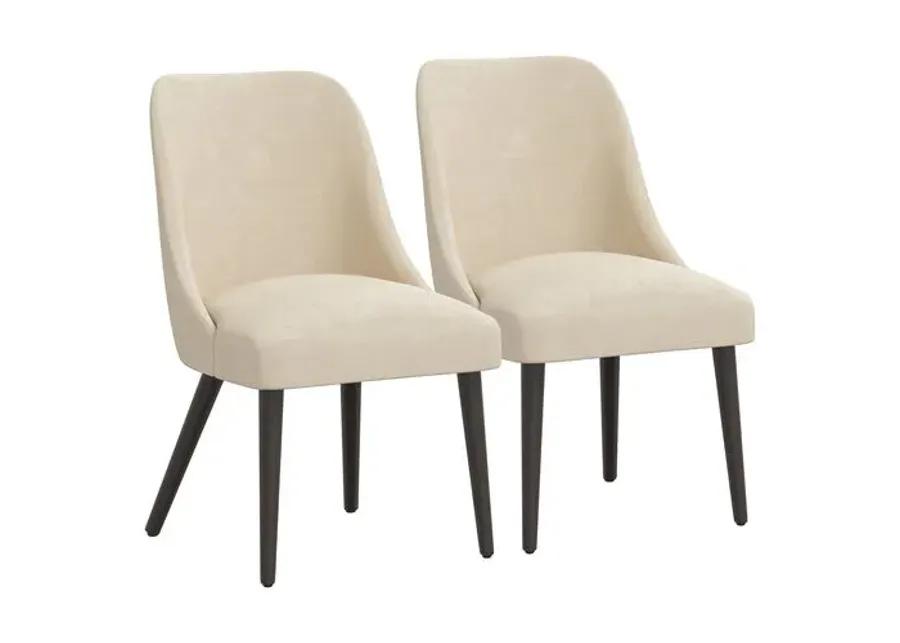 Set of 2 Barron Side Chair - Faux Leather - Brown