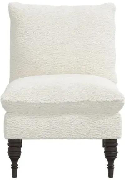 Daphne Slipper Chair - Sheepskin Natural - Ivory