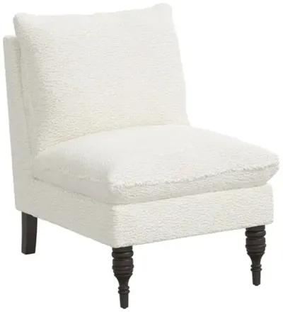 Daphne Slipper Chair - Sheepskin Natural - Ivory