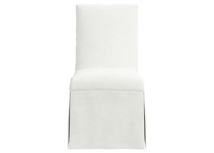 Owen Bouclé Slipcover Side Chair - White