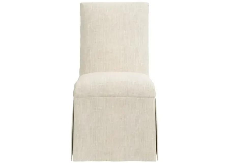 Owen Linen Slipcover Side Chair - Beige