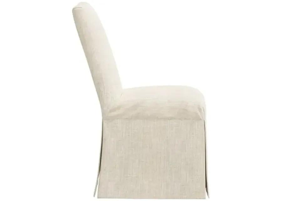 Owen Linen Slipcover Side Chair - Beige