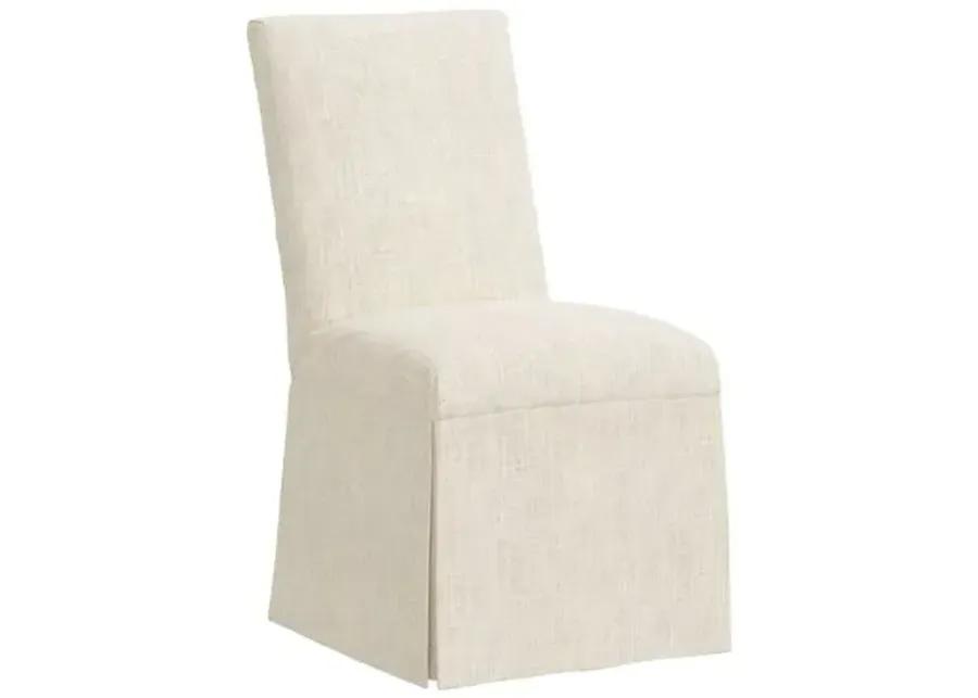 Owen Linen Slipcover Side Chair - Beige