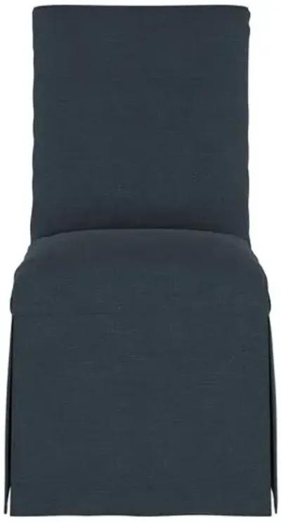 Owen Linen Slipcover Side Chair - Blue