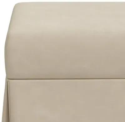 Hayworth Faux Leather Storage Bench - Beige