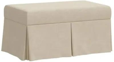 Hayworth Faux Leather Storage Bench - Beige