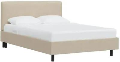 Novak Faux Leather Bed - Beige