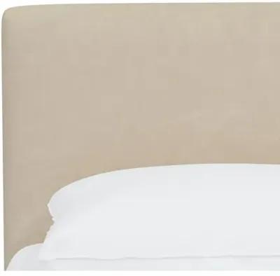 Novak Faux Leather Bed - Beige