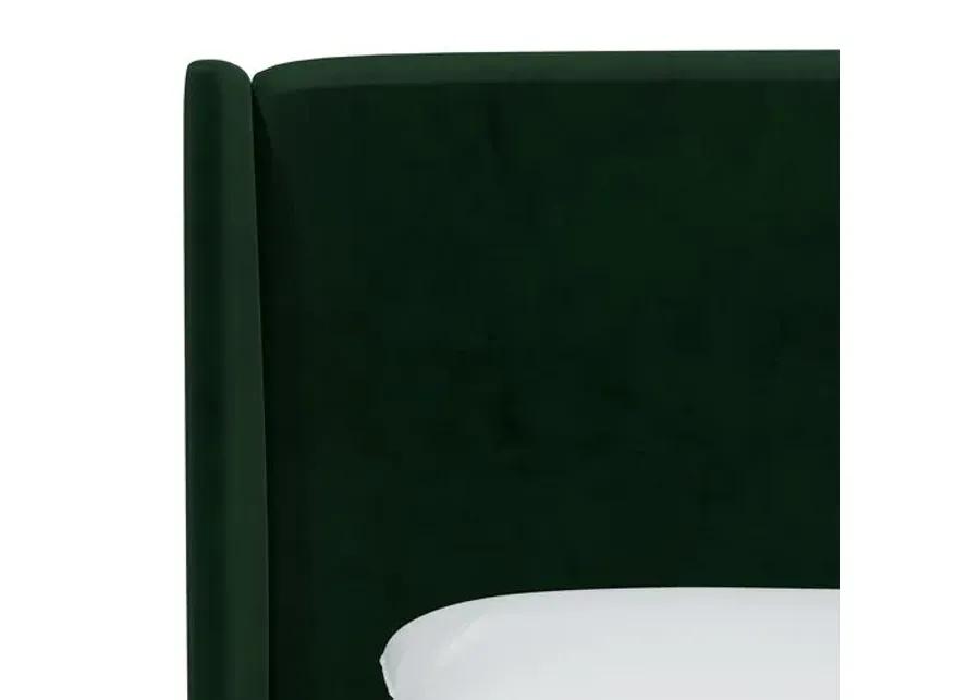 Kelly Velvet Wingback Headboard - Green