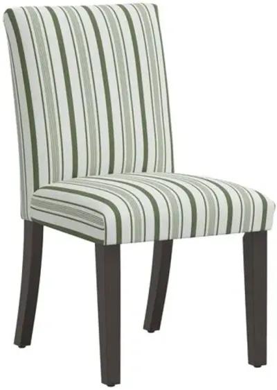 Shannon Side Chair - Luli Stripe - Green