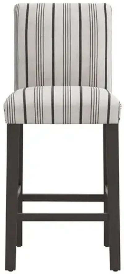 Shannon Barstool - Alcot Coal - Black